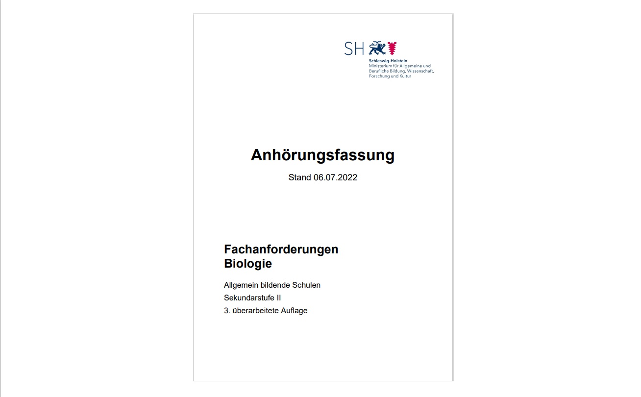 Fachanforderungen - IQSH Fachportal